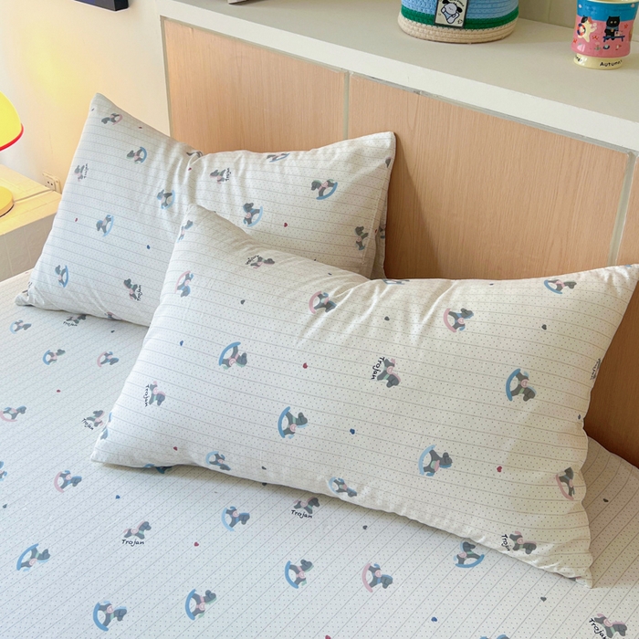 91家纺网 家纺一手货源 找家纺 金丝鸟家纺 2025新款全棉纯棉斜纹床单单品床单单件单床单-大床图 快乐小马