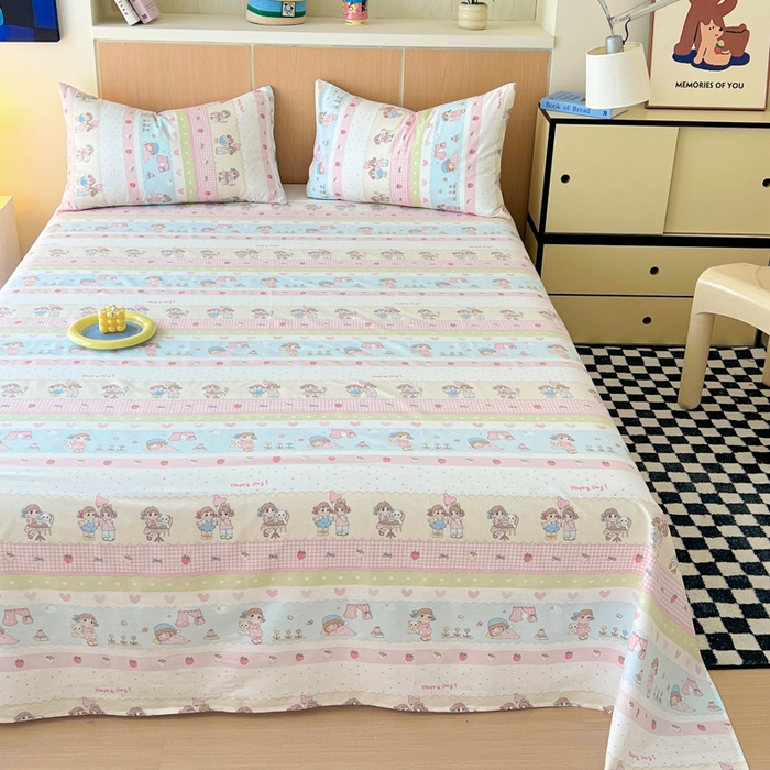 91家纺网 家纺一手货源 找家纺 金丝鸟家纺 2025新款全棉纯棉斜纹床单单品床单单件单床单-大床图 集美卧室