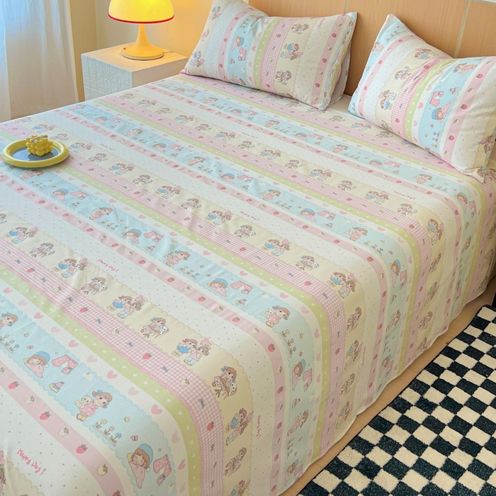 91家纺网 家纺一手货源 找家纺 金丝鸟家纺 2025新款全棉纯棉斜纹床单单品床单单件单床单-大床图 集美卧室