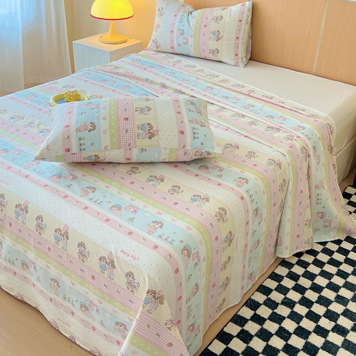 91家纺网 家纺一手货源 找家纺 金丝鸟家纺 2025新款全棉纯棉斜纹床单单品床单单件单床单-大床图 集美卧室