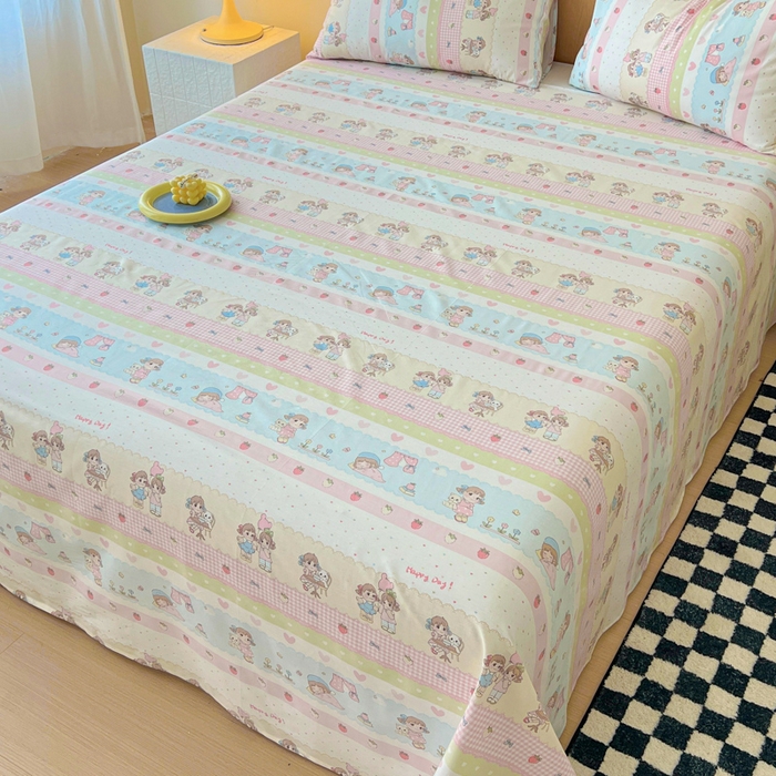 91家纺网 家纺一手货源 找家纺 金丝鸟家纺 2025新款全棉纯棉斜纹床单单品床单单件单床单-大床图 集美卧室