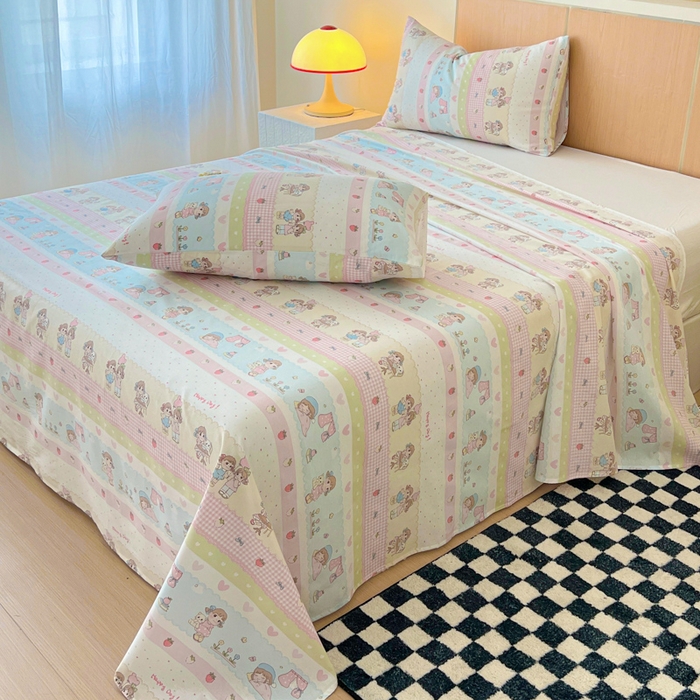 91家纺网 家纺一手货源 找家纺 金丝鸟家纺 2025新款全棉纯棉斜纹床单单品床单单件单床单-大床图 集美卧室