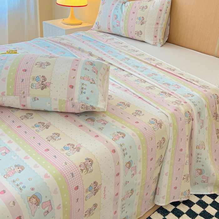 91家纺网 家纺一手货源 找家纺 金丝鸟家纺 2025新款全棉纯棉斜纹床单单品床单单件单床单-大床图 集美卧室