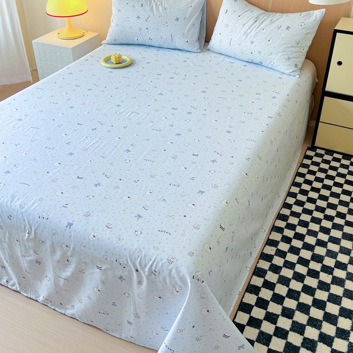 91家纺网 家纺一手货源 找家纺 金丝鸟家纺 2025新款全棉纯棉斜纹床单单品床单单件单床单-大床图 路灯影院