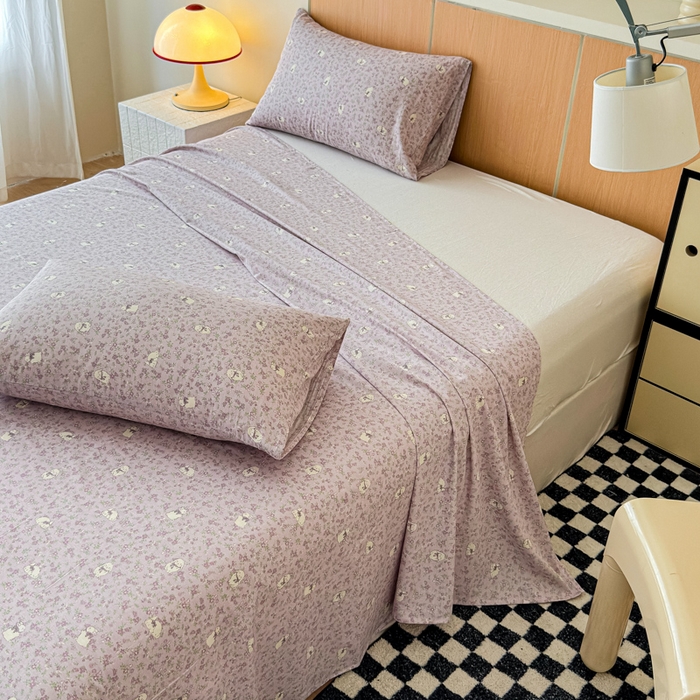 91家纺网 家纺一手货源 找家纺 金丝鸟家纺 2025新款全棉纯棉斜纹床单单品床单单件单床单-大床图 摩伊