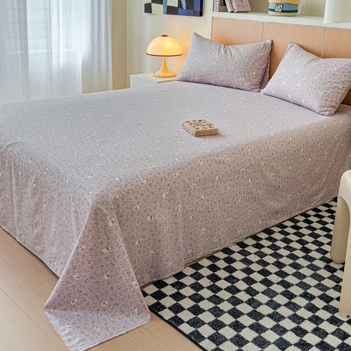 91家纺网 家纺一手货源 找家纺 金丝鸟家纺 2025新款全棉纯棉斜纹床单单品床单单件单床单-大床图 摩伊