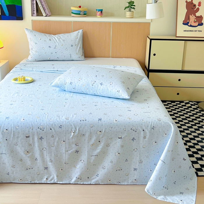 91家纺网 家纺一手货源 找家纺 金丝鸟家纺 2025新款全棉纯棉斜纹床单单品床单单件单床单-大床图 路灯影院