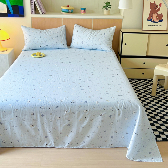 91家纺网 家纺一手货源 找家纺 金丝鸟家纺 2025新款全棉纯棉斜纹床单单品床单单件单床单-大床图 路灯影院