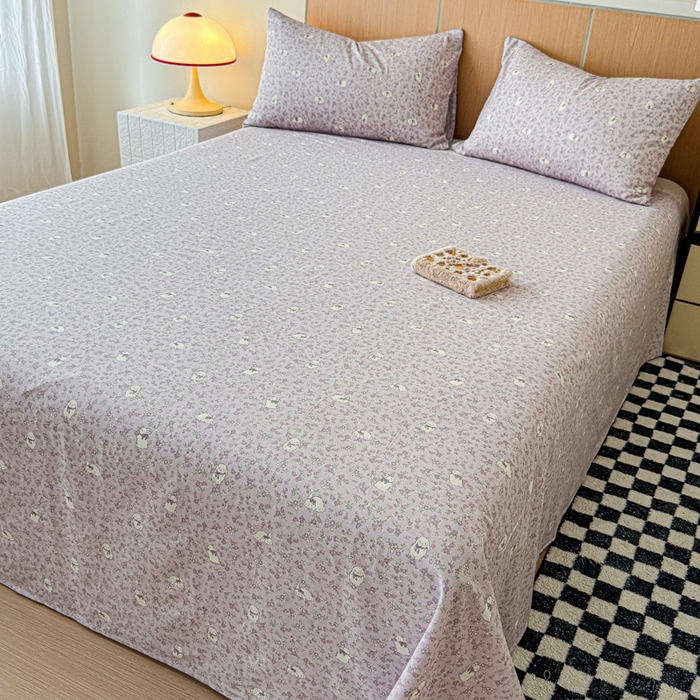 91家纺网 家纺一手货源 找家纺 金丝鸟家纺 2025新款全棉纯棉斜纹床单单品床单单件单床单-大床图 摩伊