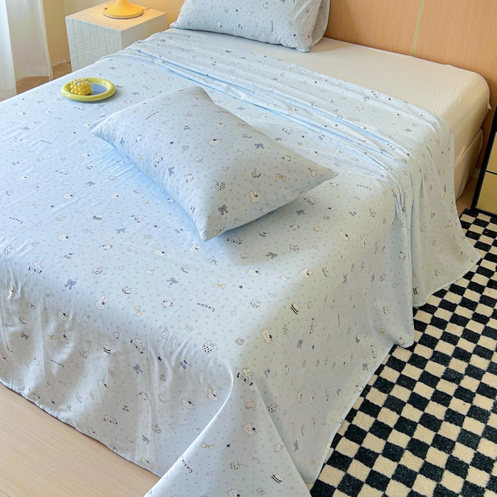 91家纺网 家纺一手货源 找家纺 金丝鸟家纺 2025新款全棉纯棉斜纹床单单品床单单件单床单-大床图 路灯影院