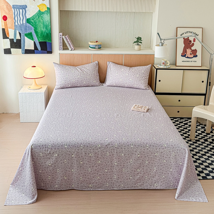 金丝鸟家纺 2025新款全棉纯棉斜纹床单单品床单单件单床单-大床图 摩伊