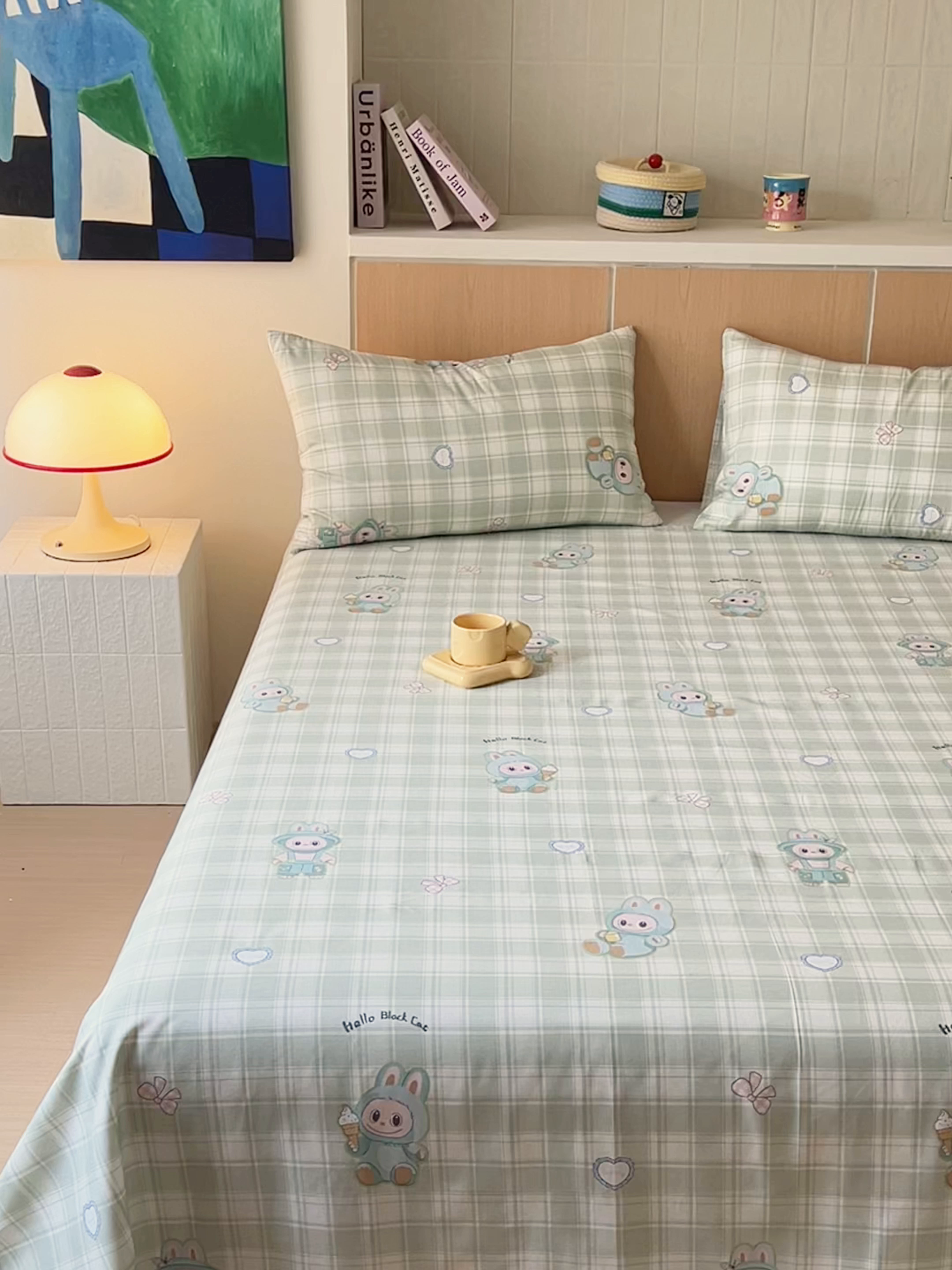 91家纺网 家纺一手货源 找家纺 （总）金丝鸟家纺 2025新款全棉纯棉斜纹床单单品床单单件单床单-大床图