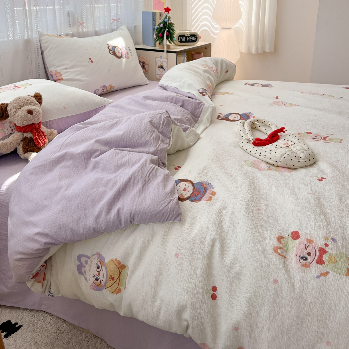 91家纺网 家纺一手货源 找家纺 水木坊 2025新款A云感双层纱四件套-浪漫 浪漫-拉布大王