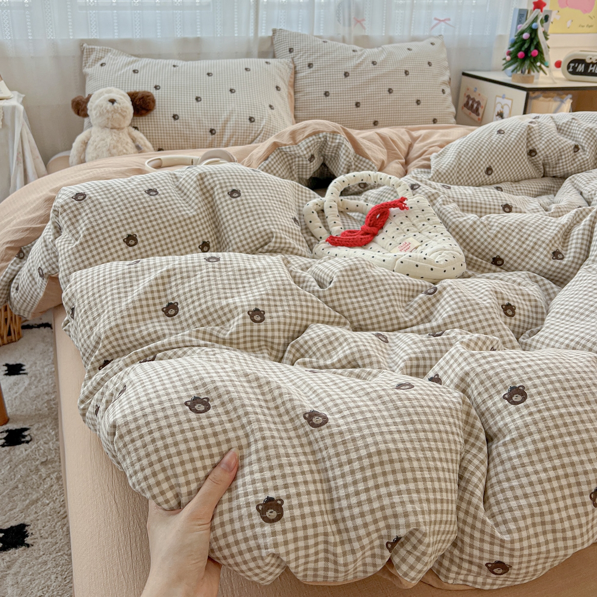 水木坊 2025新款A云感双层纱四件套-浪漫 浪漫-罗格先生