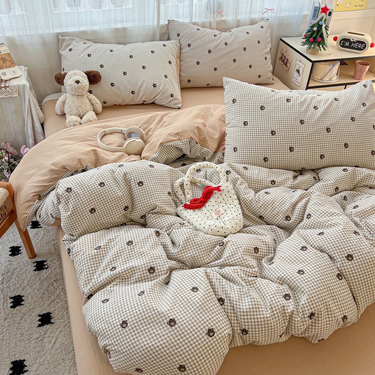 91家纺网 家纺一手货源 找家纺 水木坊 2025新款A云感双层纱四件套-浪漫 浪漫-罗格先生