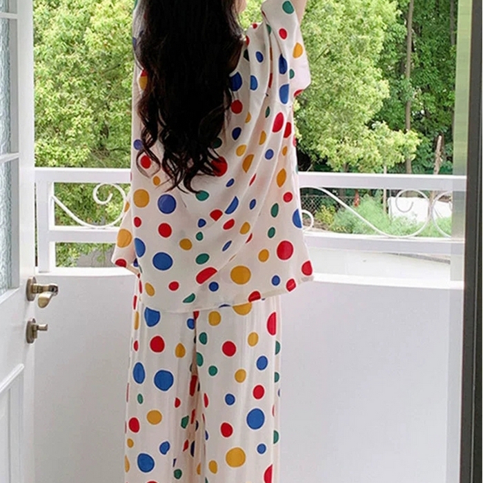 91家纺网 家纺一手货源 找家纺 （总）妍景家居生活馆 2025新款绵绸短袖长裤款