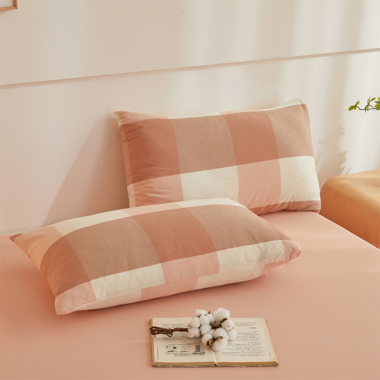 91家纺网 家纺一手货源 找家纺 晓时候 2025新款A类水洗棉可拆洗新疆棉花被冬被春秋被夏被四季被子被芯 粉大格