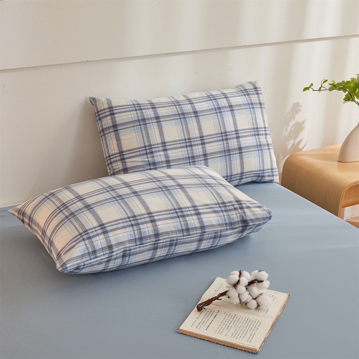 91家纺网 家纺一手货源 找家纺 晓时候 2025新款A类水洗棉可拆洗新疆棉花被冬被春秋被夏被四季被子被芯 霍格蓝