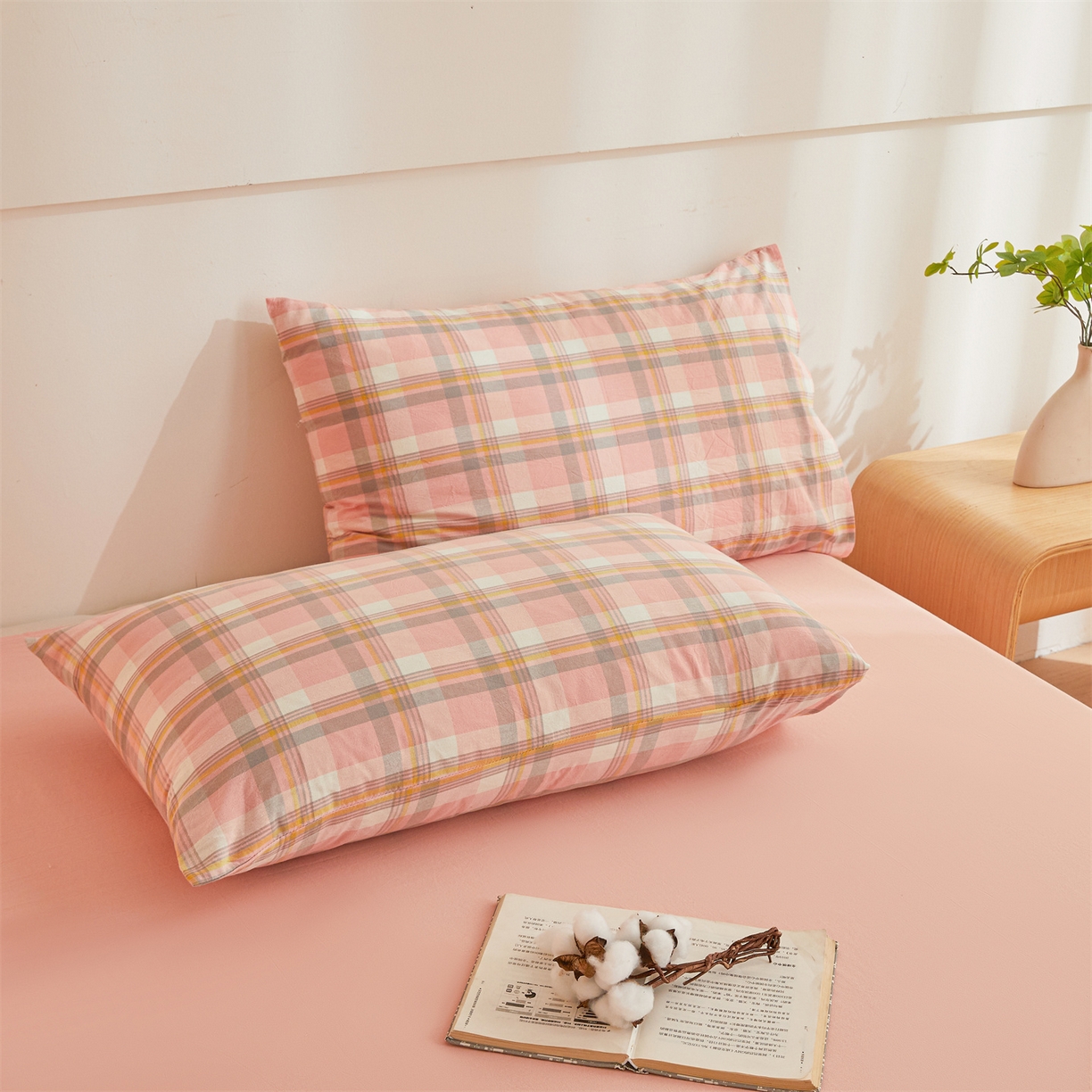 91家纺网 家纺一手货源 找家纺 晓时候 2025新款A类水洗棉可拆洗新疆棉花被冬被春秋被夏被四季被子被芯 简兮粉