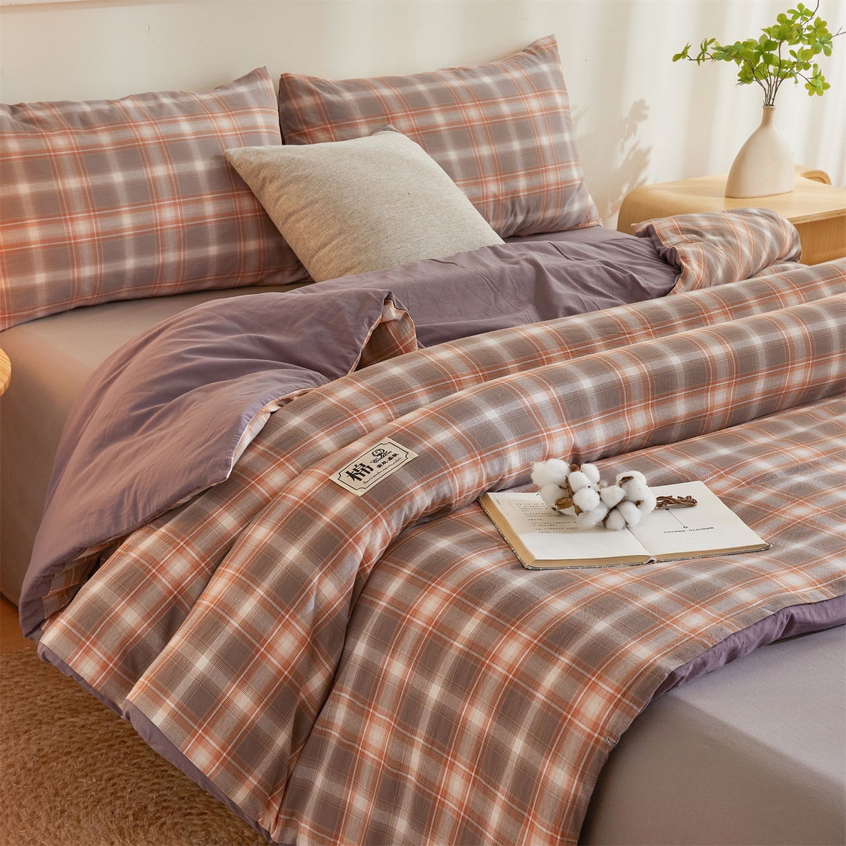 91家纺网 家纺一手货源 找家纺 晓时候 2025新款A类水洗棉可拆洗新疆棉花被冬被春秋被夏被四季被子被芯 洛卡灰