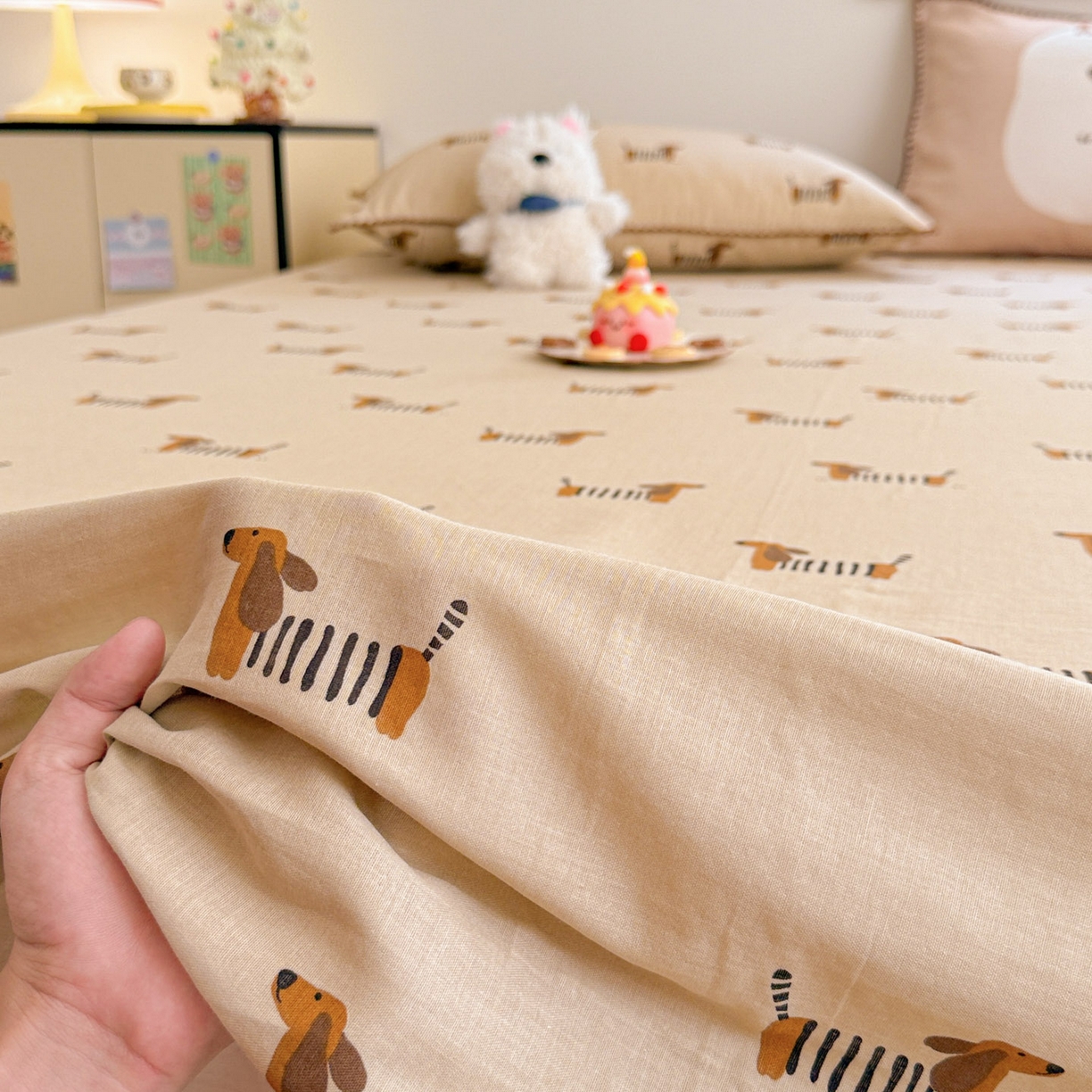 91家纺网 家纺一手货源 找家纺 （总）沐辰 2025新款A类全棉纯棉双层纱单品床单床单单件单床单