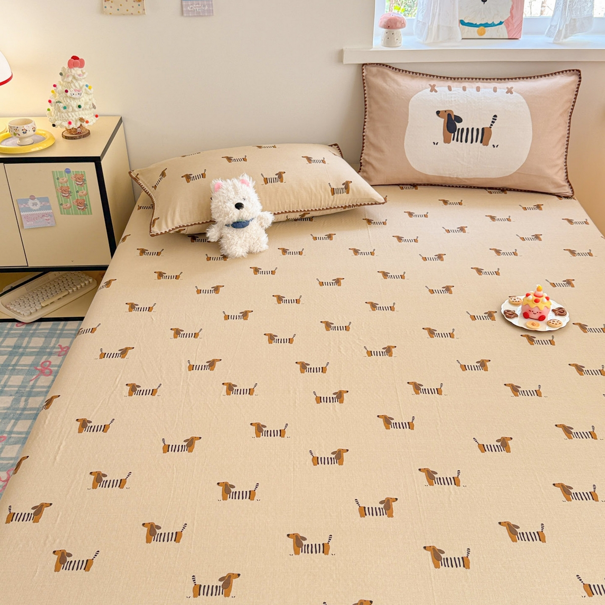 91家纺网 家纺一手货源 找家纺 （总）沐辰 2025新款A类全棉纯棉双层纱单品床单床单单件单床单