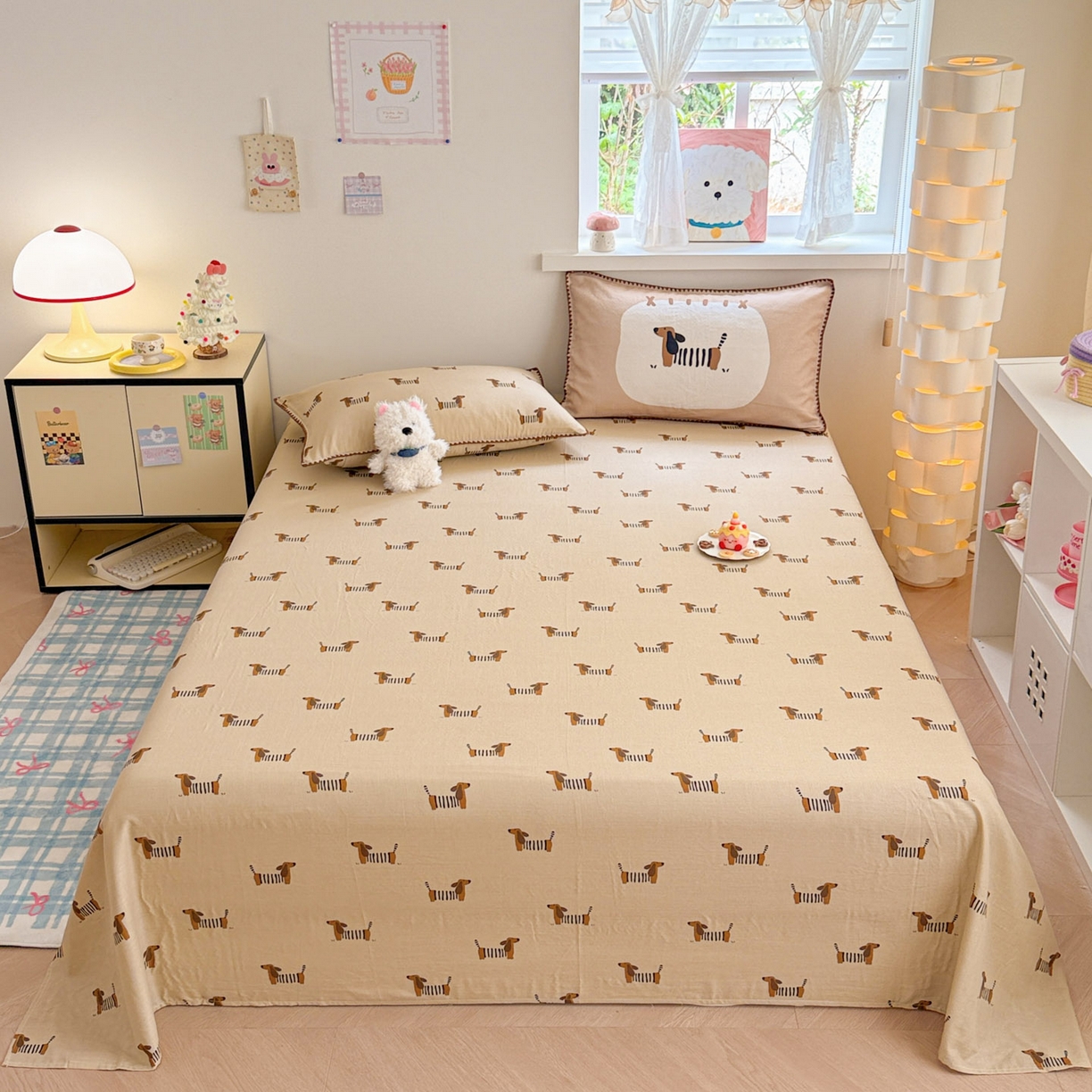 （总）沐辰 2025新款A类全棉纯棉双层纱单品床单床单单件单床单