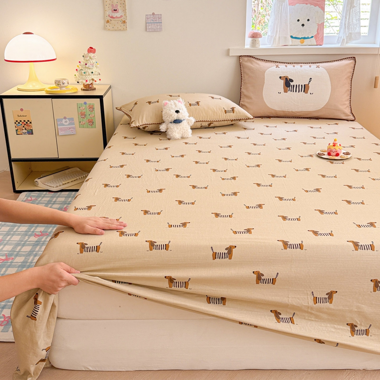 91家纺网 家纺一手货源 找家纺 （总）沐辰 2025新款A类全棉纯棉双层纱单品床单床单单件单床单