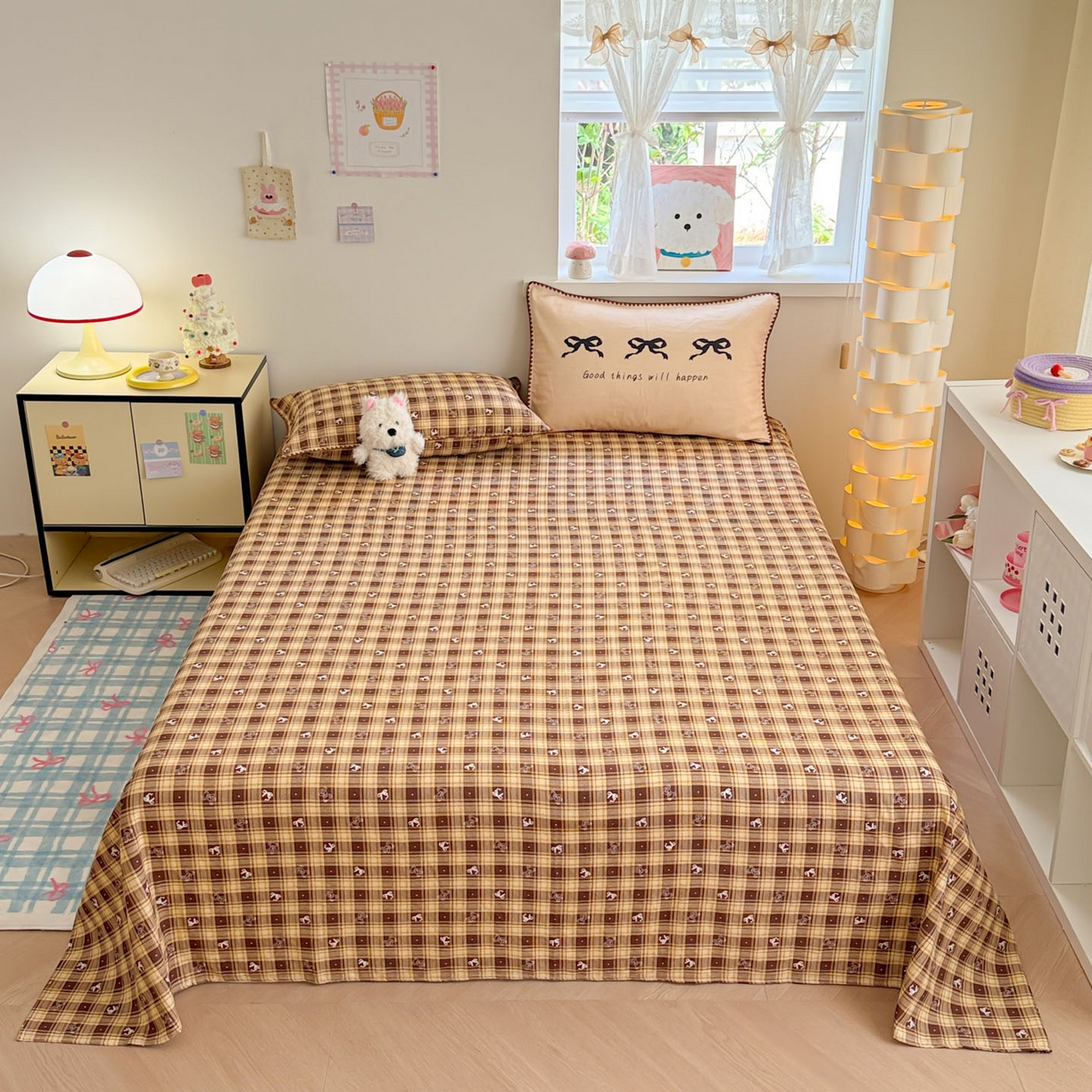 91家纺网 家纺一手货源 找家纺 （总）沐辰 2025新款A类全棉纯棉双层纱单品床单床单单件单床单