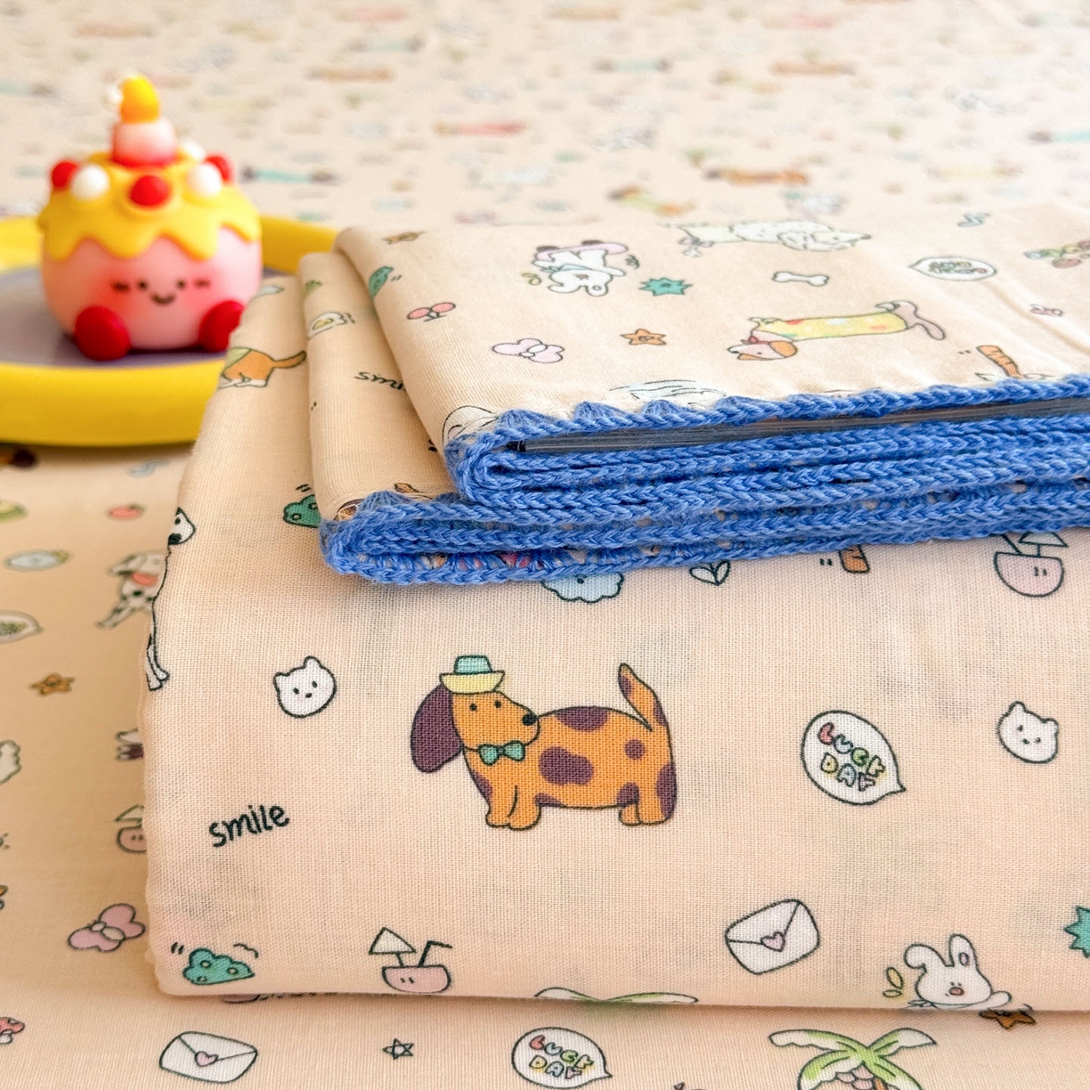 91家纺网 家纺一手货源 找家纺 沐辰 2025新款A类全棉纯棉双层纱单品床单床单单件单床单 夏日沙滩