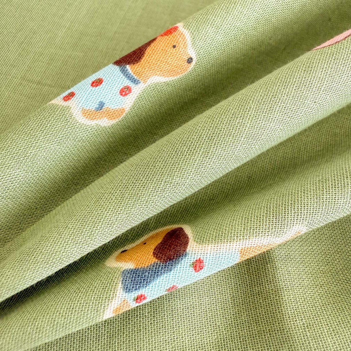 91家纺网 家纺一手货源 找家纺 沐辰 2025新款A类全棉纯棉双层纱单品床单床单单件单床单 衬衫狗狗