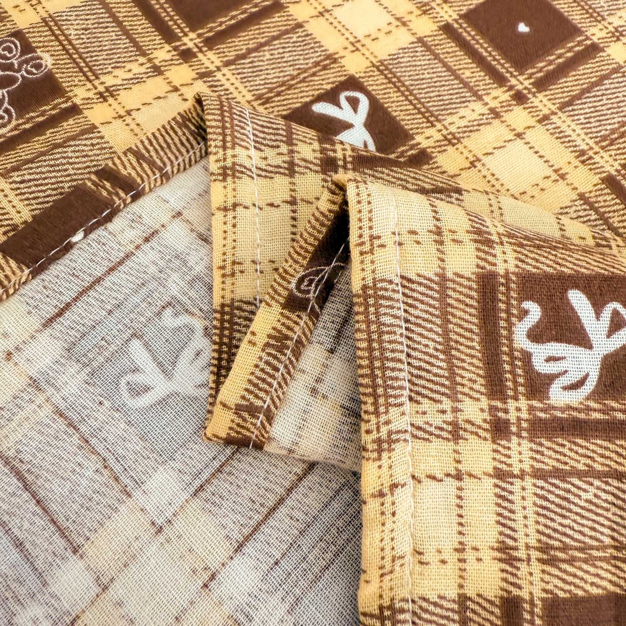 91家纺网 家纺一手货源 找家纺 沐辰 2025新款A类全棉纯棉双层纱单品床单床单单件单床单 好运蝴蝶结