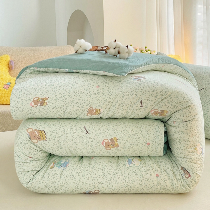 91家纺网 家纺一手货源 找家纺 （总）2025新款双层纱可拆洗棉花被