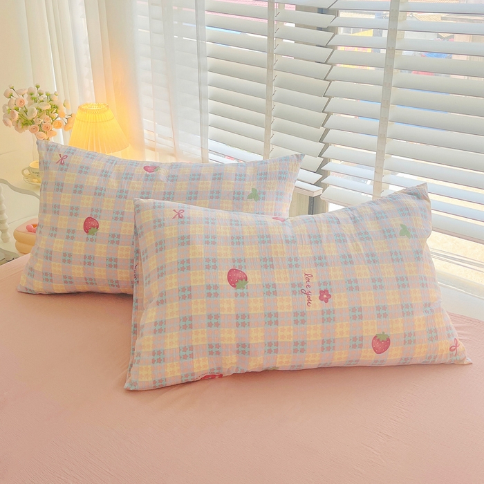 91家纺网 家纺一手货源 找家纺 2025新款双层纱可拆洗棉花被 莓天开心