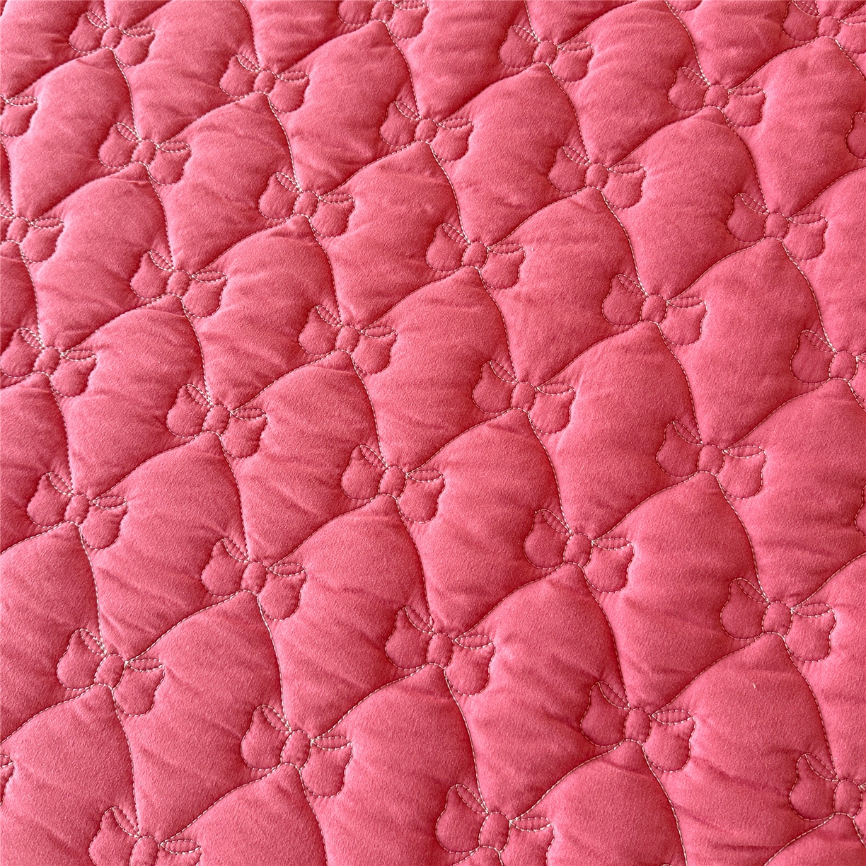 91家纺网 家纺一手货源 找家纺 屹成家纺 2025新款水洗棉床裙款四件套-倾城 倾城-豆沙