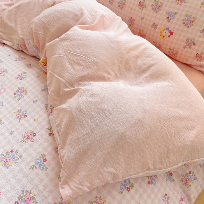 91家纺网 家纺一手货源 找家纺 2025新款双层纱可拆洗棉花被 春日花语