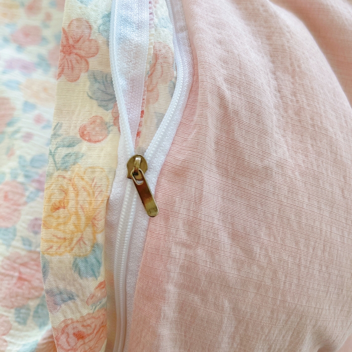 91家纺网 家纺一手货源 找家纺 2025新款双层纱可拆洗棉花被 繁花似锦