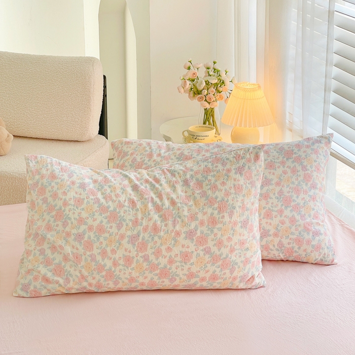 91家纺网 家纺一手货源 找家纺 2025新款双层纱可拆洗棉花被 繁花似锦