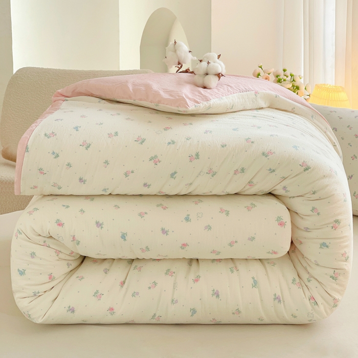 2025新款双层纱可拆洗棉花被 芳华