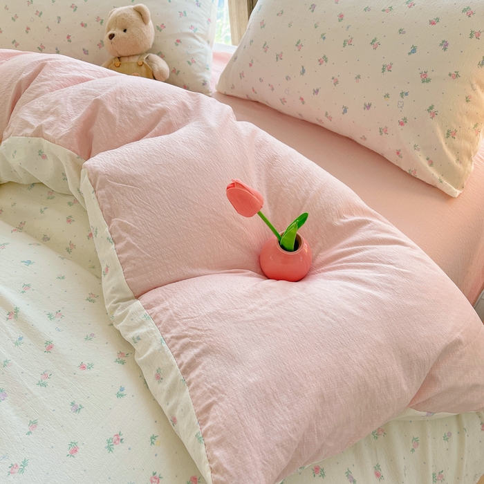 91家纺网 家纺一手货源 找家纺 2025新款双层纱可拆洗棉花被 芳华