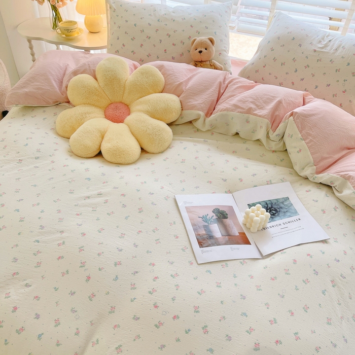 91家纺网 家纺一手货源 找家纺 2025新款双层纱可拆洗棉花被 芳华