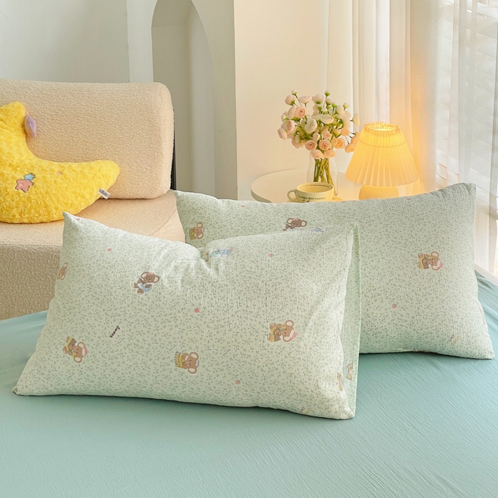 91家纺网 家纺一手货源 找家纺 2025新款双层纱可拆洗棉花被 蓝蕊小象