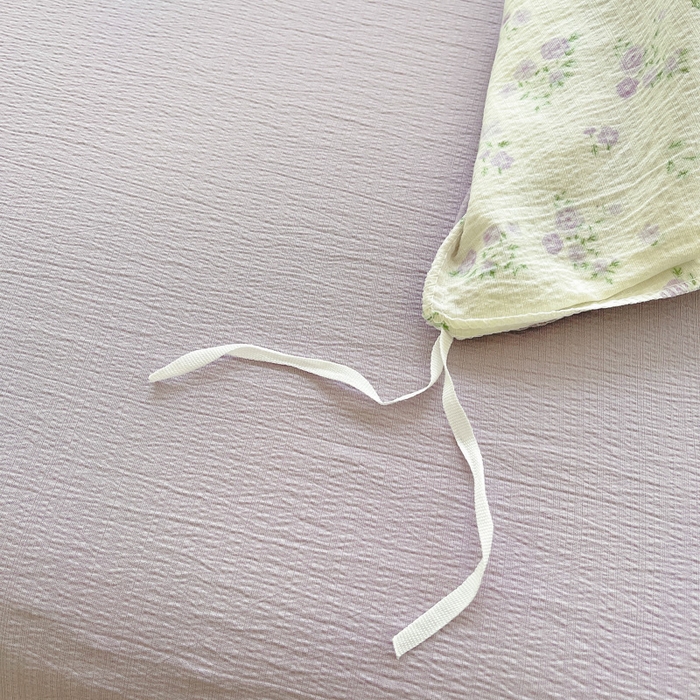 91家纺网 家纺一手货源 找家纺 2025新款双层纱可拆洗棉花被 碎花漫游