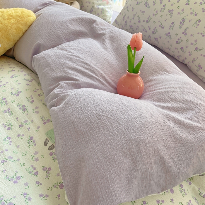 91家纺网 家纺一手货源 找家纺 2025新款双层纱可拆洗棉花被 碎花漫游