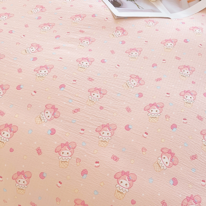 91家纺网 家纺一手货源 找家纺 2025新款双层纱可拆洗棉花被 甜筒乐蒂