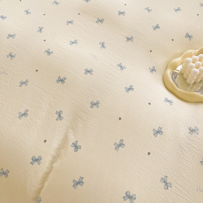 91家纺网 家纺一手货源 找家纺 2025新款双层纱可拆洗棉花被 相思蝴蝶结