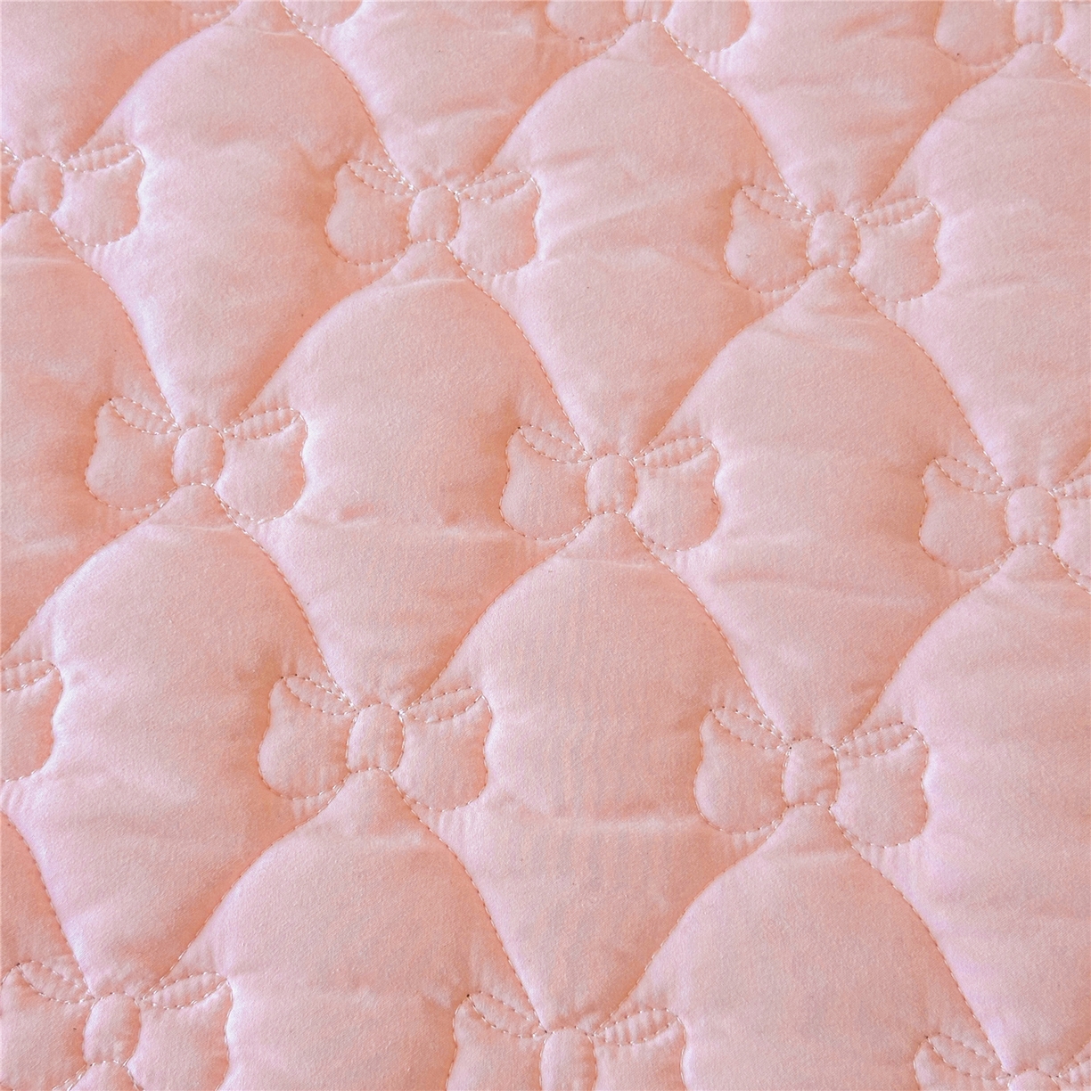 91家纺网 家纺一手货源 找家纺 屹成家纺 2025新款水洗棉单床裙 床裙单件-倾城 倾城-粉玉