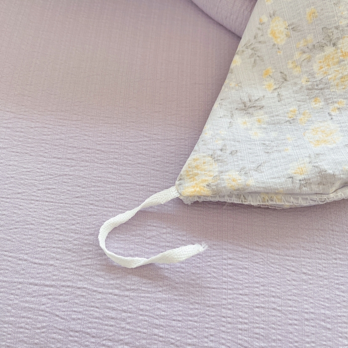 91家纺网 家纺一手货源 找家纺 2025新款双层纱可拆洗棉花被 紫薇