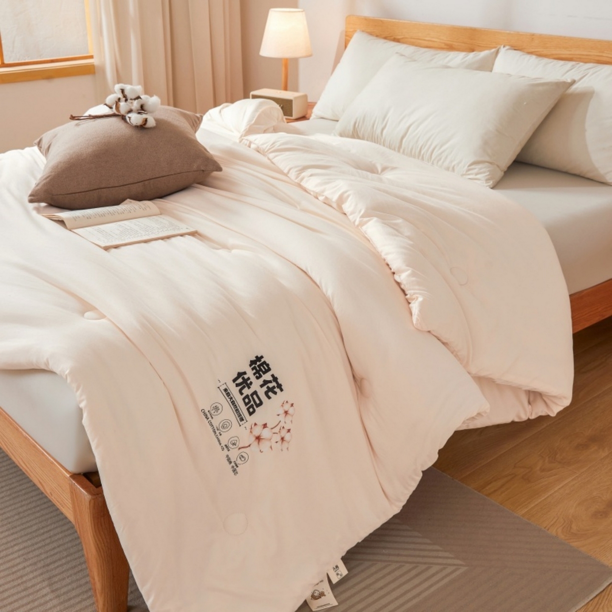 91家纺网 家纺一手货源 找家纺 （总）仁凯家纺 2025新品A类新疆棉花被棉花优品被子被芯冬被春秋被学生被（提供买家秀检测报告）