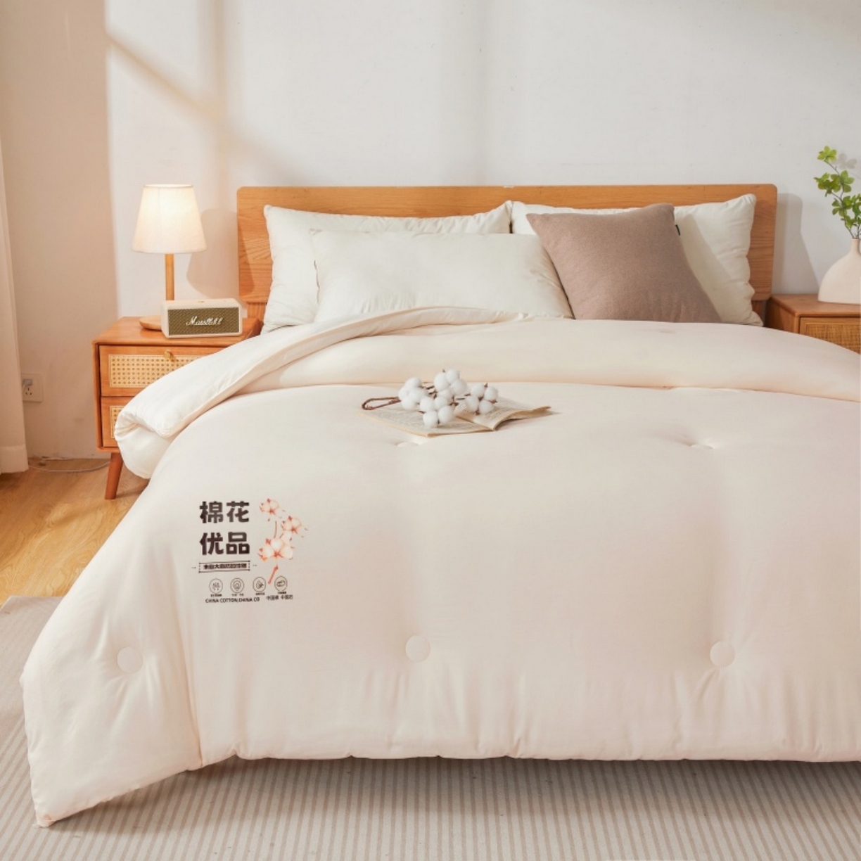 91家纺网 家纺一手货源 找家纺 （总）仁凯家纺 2025新品A类新疆棉花被棉花优品被子被芯冬被春秋被学生被（提供买家秀检测报告）